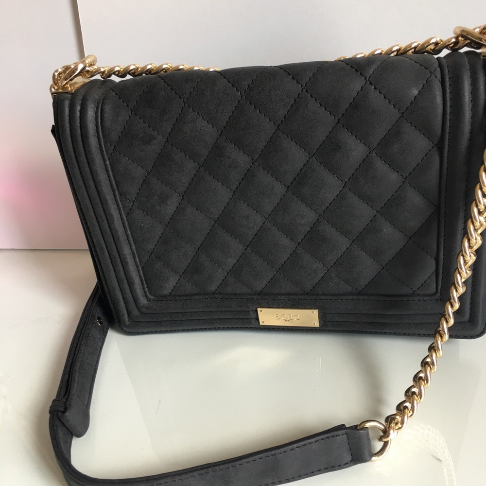BCBG paris matt black bag
